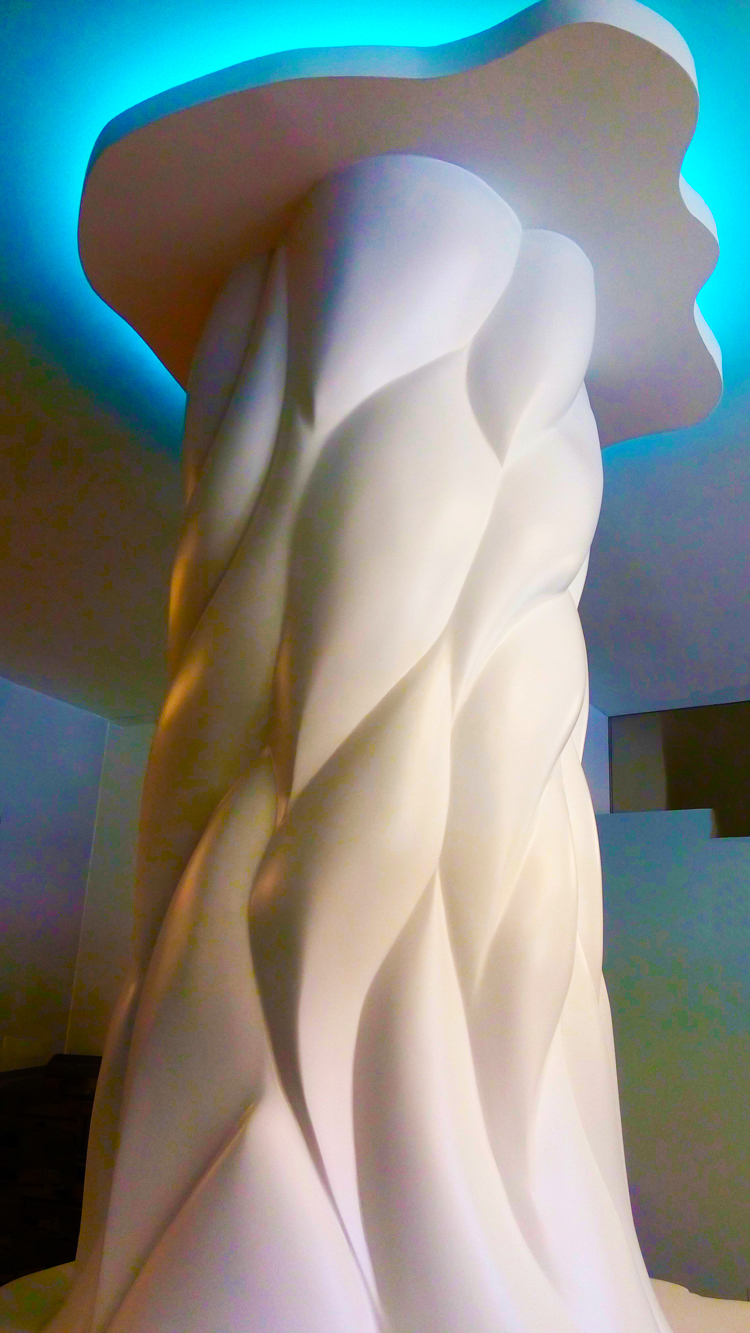 Columna con diseño orgánica