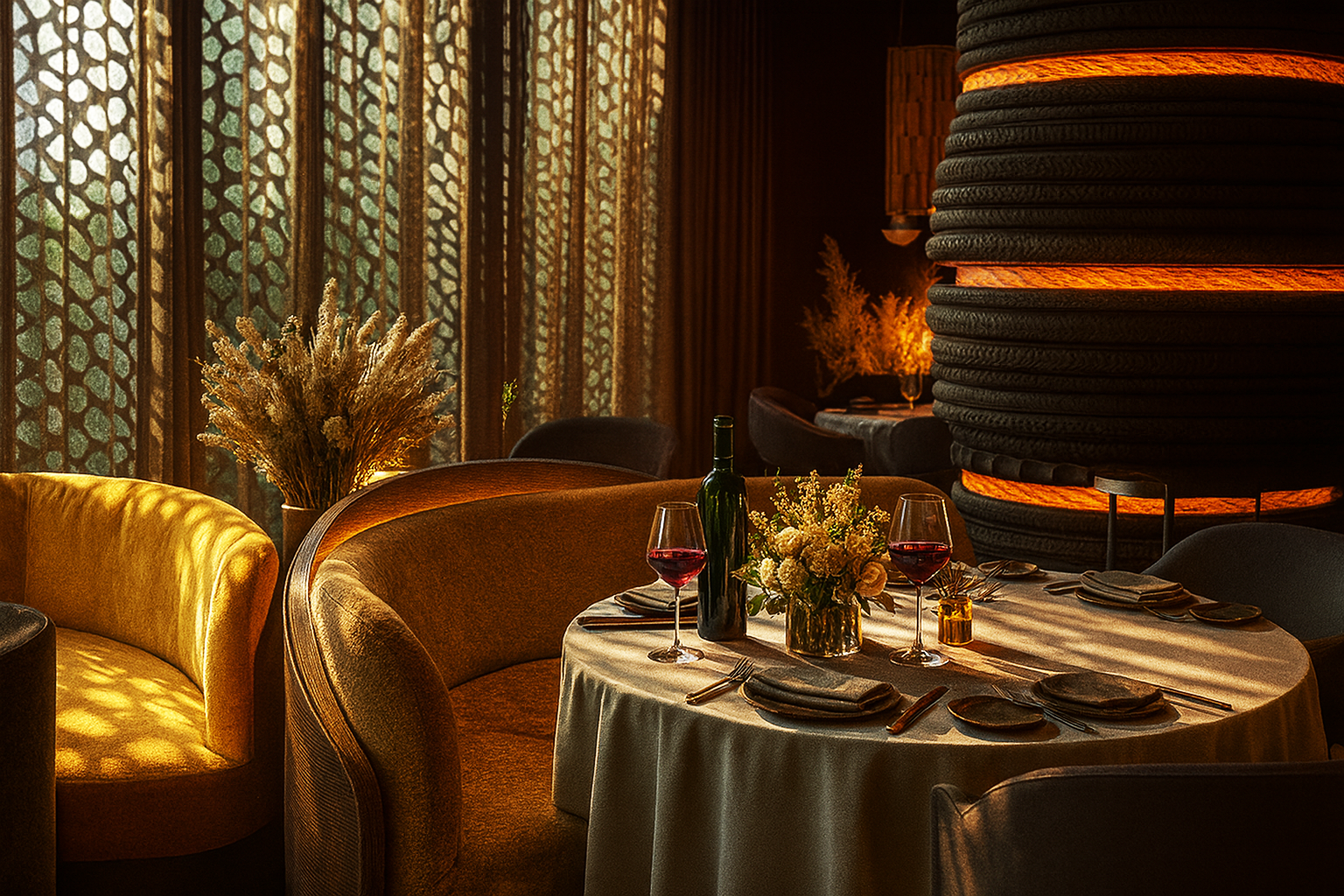 columnas restaurante Leña Barcelona