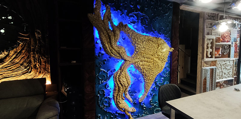 Decorative piece for interior design