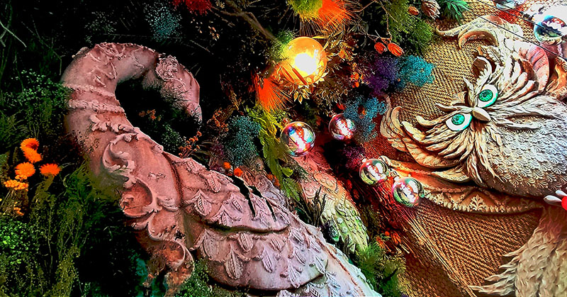 Contemporary Peacock Sculpture