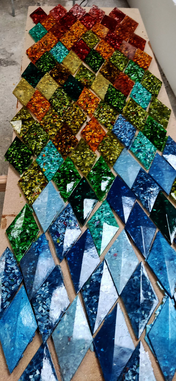 Revestimiento de piezas ornamentales